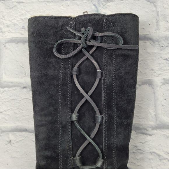 UGG Black Suede Desoto Boots size 7 - Picture 3 of 15